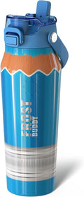 Frost Buddy 24oz Insulated Water Bottle with Straw & Chug Lid | Leak-Proof Stainless Steel | 24-Hours Cold | Sweat-Proof, Cup Holder Friendly | Ideal for Gym, Travel, Sports & Everyday Hydration