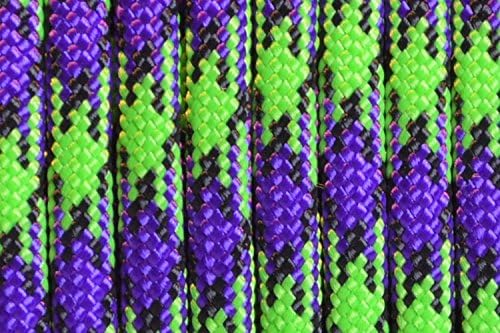 BORED? PARACORD! 550 lb Paracord – Ideal for Crafting, DIY Projects, Camping, Military & Active Outdoors – 300+ Colors – Tactical Parachute Cord Type III – Strong - Zomb 50 Feet
