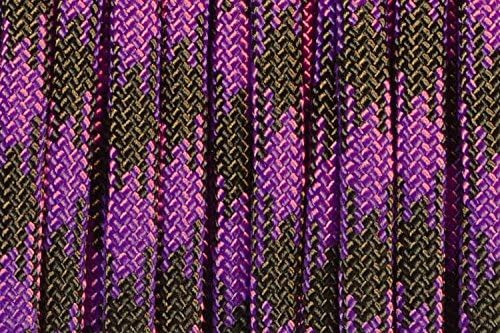 BORED? PARACORD! 550 lb Paracord – Ideal for Crafting, DIY Projects, Camping, Military & Active Outdoors – 300+ Colors – Tactical Parachute Cord Type III – Strong - BlackBerry 50 Feet