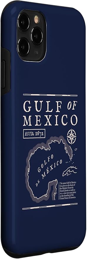 Gulf of Mexico 1672 Historic Map Case for iPhone 11 Pro