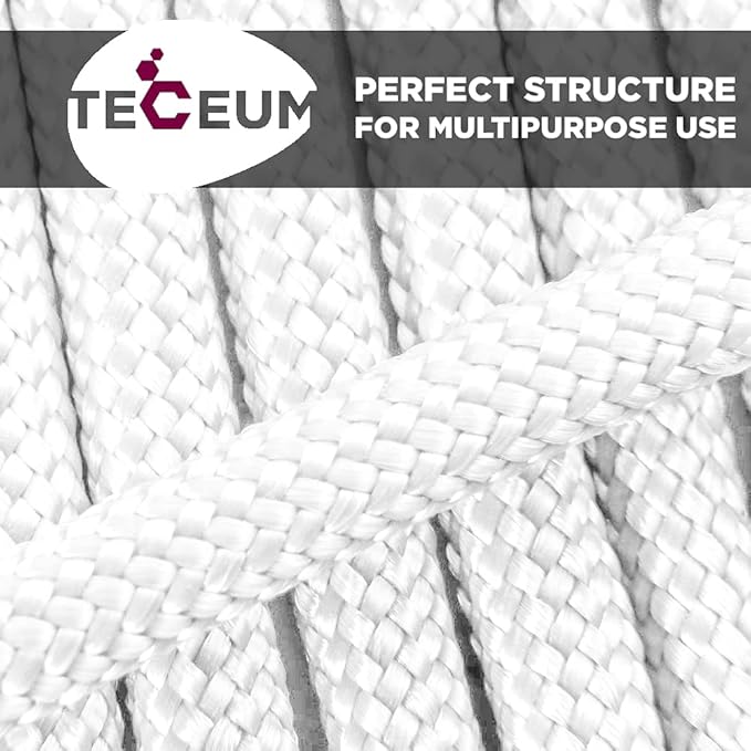 TECEUM Reflective Paracord Rope 1000 – 1000ft/200ft/100ft/50ft – 40+ Colors – Glow in The Dark – para Cord – Utility Rope for Survival, Hunting & Camping Gear – Nylon String, Camping Rope, Tent Cord