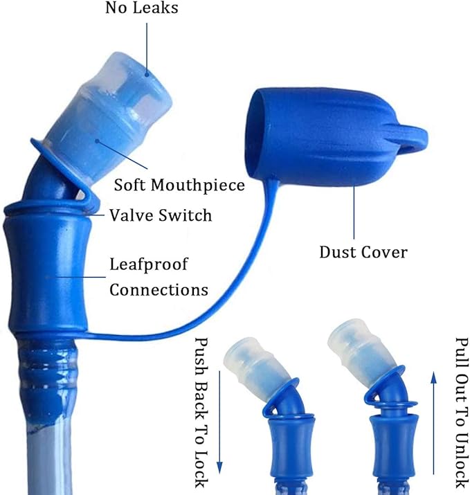 Hydration Bladder 1.5L-2L-3L,Leak Proof Water Reservoir with Insulated Sleeve, BPA Free Military Water Storage Bladder Bag Hydration Pack Replacement,Great for Bicycling Hiking Camping Hunting Running