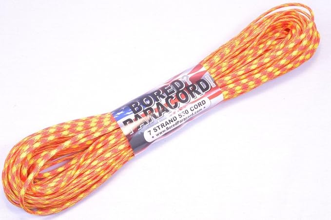 BORED? PARACORD! 550 lb Paracord – Ideal for Crafting, DIY Projects, Camping, Military & Active Outdoors – 300+ Colors – Tactical Parachute Cord Type III – Strong - United States Marine Corp. 50 Feet