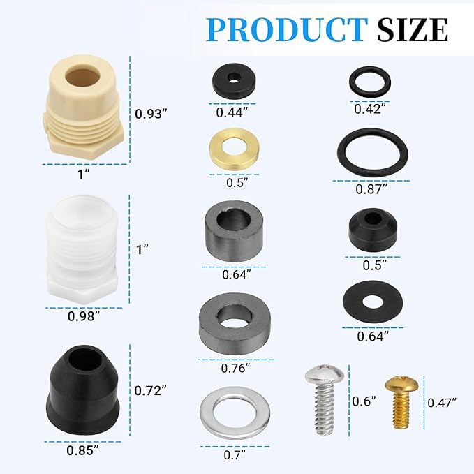 630-7755 Wall Hydrant Repair Kit Compatible with 300 400 500 Series Wall Outdoor Hydrant Faucet