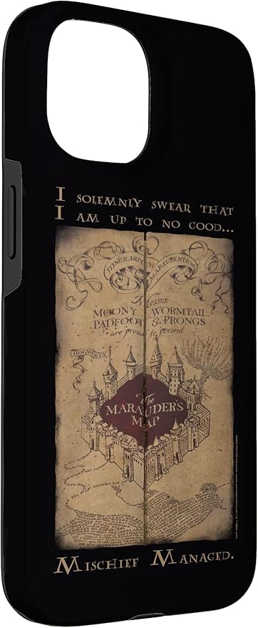 iPhone 15 Harry Potter Marauder's Map Words Case