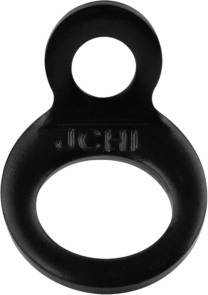 Tie Down Strap Rings Dirt Bike Stainless Steel Multi-Purpose Tie Down Anchor Strapping Hooks for Mounting in The Garage, Work Shop, Truck, Trailer, Golf Cart, Fence Black (10-Pack)