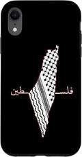 Keffiyeh Palestine Map Arabic Scarf Shemagh Palestinian Flag Case for iPhone XR