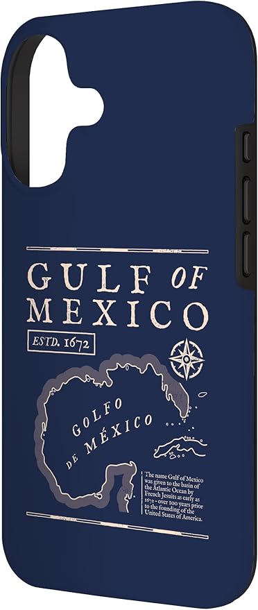 Gulf of Mexico 1672 Historic Map Case for iPhone 17