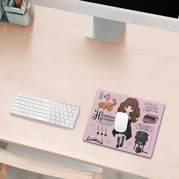 Head Case Designs Officially Licensed Harry Potter Hermione Pattern Graphics 9.84 x 11.81 x 0.12 inches (250 x 300 mm) - S Gaming Office Desk PC Keyboard Mouse Mat Pad