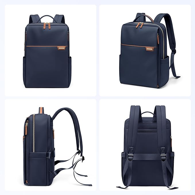 Laptop Backpack for Women, Work Business Traval Computer Backpacks with Laptop Compartment Waterproof Casual Daypack for Travel College,16Inch,Navy Blue