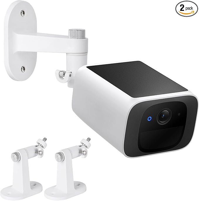 2Pack Wall Mount Compatible with eufyCam 2C/2C Pro, 2/2 Pro, 3C/S300, 3/S330, Also for SoloCam S220/C210, Adjustable Camera Mount Brackets for Eufy Camera Indoor/Outdoor - White