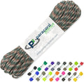 Paracord Planet 100' Hanks Parachute 550 Cord Type Iii 7 Strand Paracord Woodland Camo