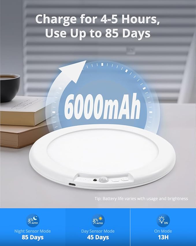 Combuh 2 Pack Rechargeable RGB Ambient Shower Light Waterproof Inside, LED 13 Color Changing Mood Lighting for Bathroom Cordless Battery Operated Stick on Ceiling Lamp with Remote for Bathtub Bedroom