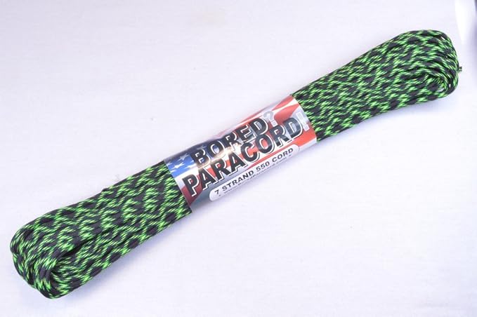 BORED? PARACORD! 550 lb Paracord – Ideal for Crafting, DIY Projects, Camping, Military & Active Outdoors – 300+ Colors – Tactical Parachute Cord Type III – Strong - Decay 50 Feet