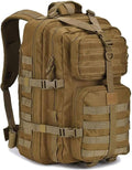 REEBOW GEAR Tactical Backpack for Men Army Molle Military Style Assault Pack Bug Bag Backpacks Daypack (40L Tan)