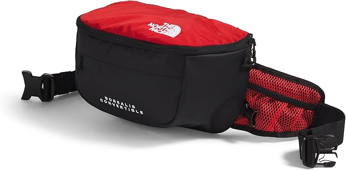 The North Face Borealis Convertible Pack - Commuter Laptop Backpack, Removable Lumbar Pack, Water Repellent Finish, TNF Red/TNF Black, One Size