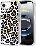 MOSNOVO for iPhone 17e Case/iPhone 16e Case, Shockproof Military-Grade Protection 6.6ft Drop Tested, Clear Phone Case for iPhone 16e / iPhone 17e, Leopard Print Design
