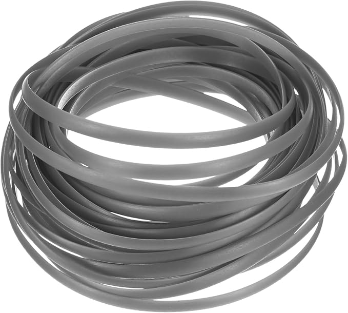 M METERXITY 1-Pack Wicker Repair Kit, 5mm x 33ft/10m Plastic Flat Rattan Replacement Supplies for Patio Furniture Repair/Basket Making/Chair Weaving, Synthetic Woven Rattan [Light Gray]