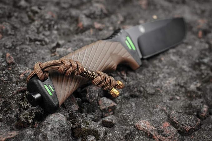 M-Tac Skull Knife Lanyard with Bead – Paracord Lanyard for Knives & EDC – Tactical Knife Fob Pull Cord – Durable Paracord