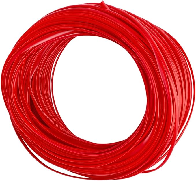 GORGECRAFT 30m*5mm Rattan Weaving Wicker Outdoor Red Synthetic Rattan Roll Wicker Repair Kit Flat Cord Webbing Basket Weave Patio Chair Sofas Repair Supplies for Lawn Furniture Garden