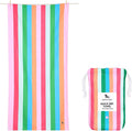 Dock & Bay Beach Towel - Quick Dry, Sand Free - Compact, Lightweight - 100% Recycled - Includes Bag - Tutti Frutti - Large (160x90cm, 63x35)