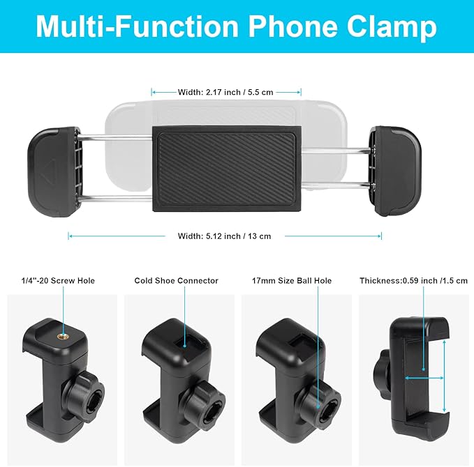Wall Mount Phone Holder Drilling Base Heavy Duty iPhone Stand,360° Adjustable 2-Stage Arms Mount for Wall/Desk/Car/Truck/Van Dashboard,Compatible with 3.5~7.5" iPhone/HTC/LG/Nexus/Huawei Smartphone