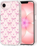 MOSNOVO for iPhone 17e Case/iPhone 16e Case, Shockproof Military-Grade Protection 6.6ft Drop Tested, Clear Phone Case for iPhone 16e / iPhone 17e, Bowtiful Love Design