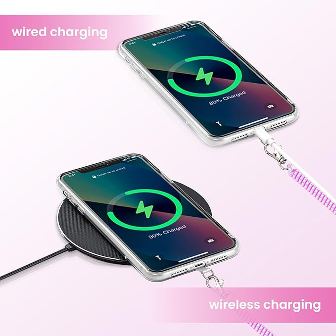 takyu 2PCS Phone Lanyard Tether with 4*Patch and 1*Carabiner for Travel Outdoor Hiking Cycling Climbing Skiing Compatible for iPhone Most Smartphones - White Purple