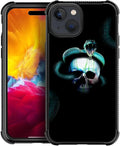 for iPhone 15 Case, Skeleton Winding Snake Pattern Graphic Design Girl Boy Soft Silicone Hard Acrylic Shock Protection for iPhone 15