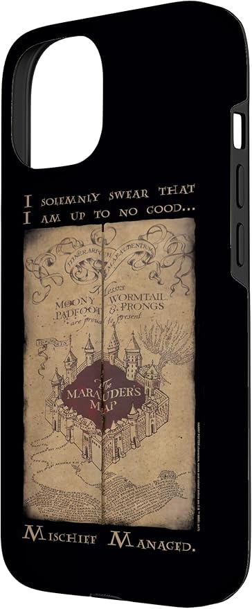 iPhone 15 Harry Potter Marauder's Map Words Case