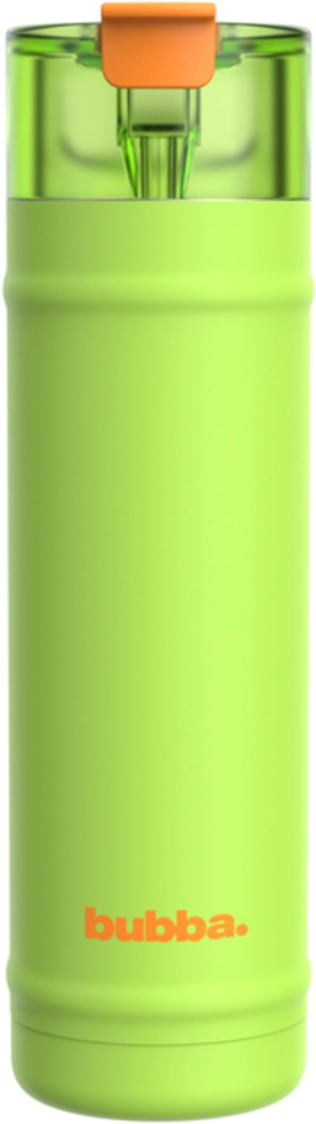 bubba 24 oz Dualsip Insulated Stainless Steel Water Bottle with Straw - Reusable, Leakproof, Lightweight, Dishwasher Safe, Lead-Free and BPA-Free, Glow Up