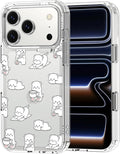 MOSNOVO for iPhone 17 Pro Case, Shockproof Military-Grade Protection 6.6ft Drop Tested, Camera Control, Clear Phone Case for iPhone 17 Pro, Cozy Bear Days Design