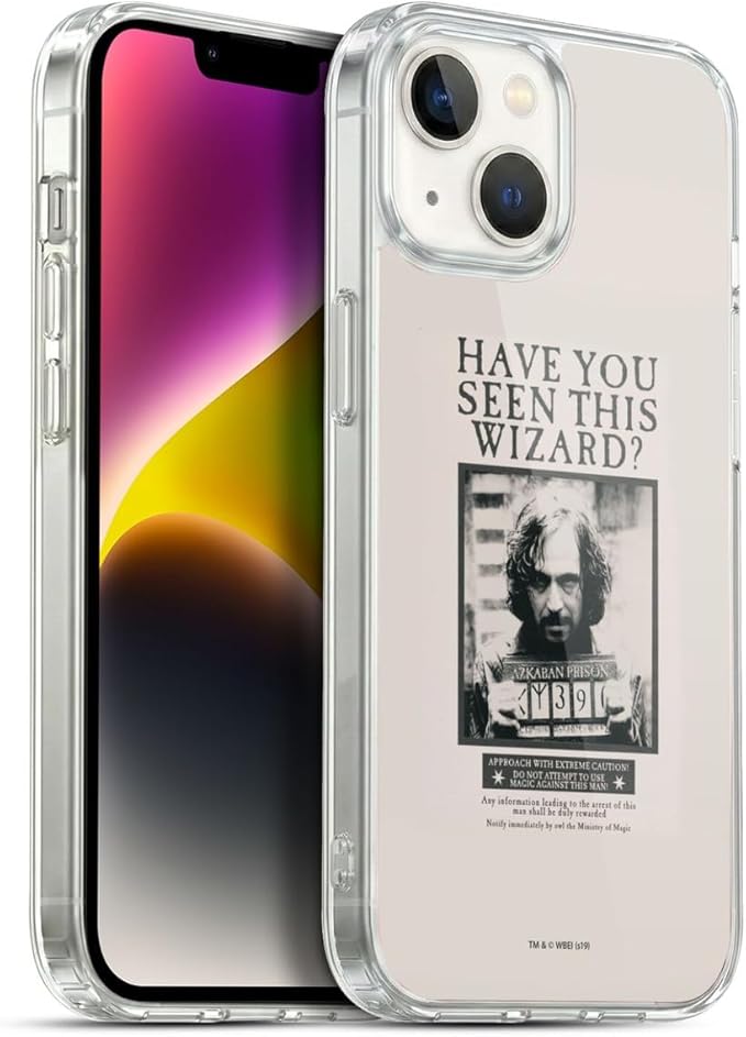 Head Case Designs Officially Licensed Harry Potter Sirius Black Poster Prisoner of Azkaban II Gel Case [Military Grade Protection] Compatible with Apple iPhone 14