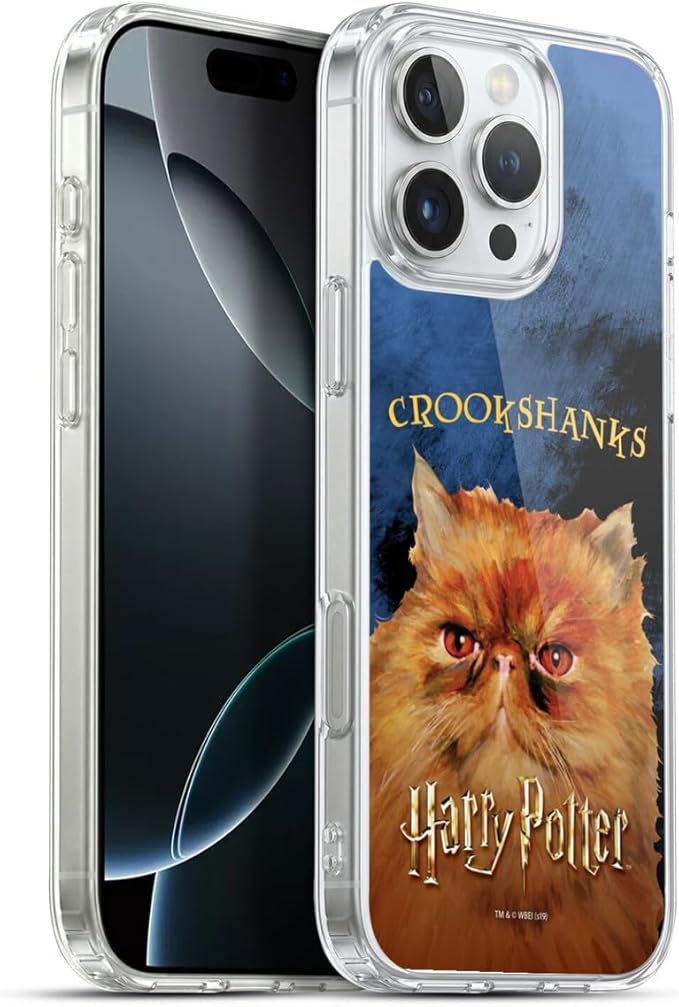 Head Case Designs Officially Licensed Harry Potter Crookshanks Prisoner of Azkaban II Gel Case [Military Grade Protection] Compatible with Apple iPhone 16 Pro Max and Compatible with MagSafe