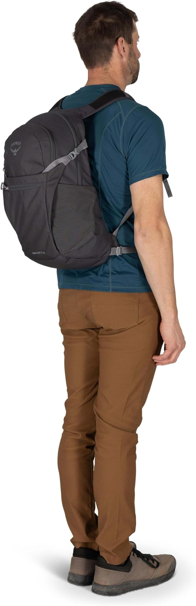 Osprey Daylite Plus Commuter Backpack - Lightweight, Everyday Pack with Laptop Sleeve and Water Bottle Pockets - Ideal for Campus, Work, and Travel with Versatile Storage, Soundwave Grey/Latte Brown