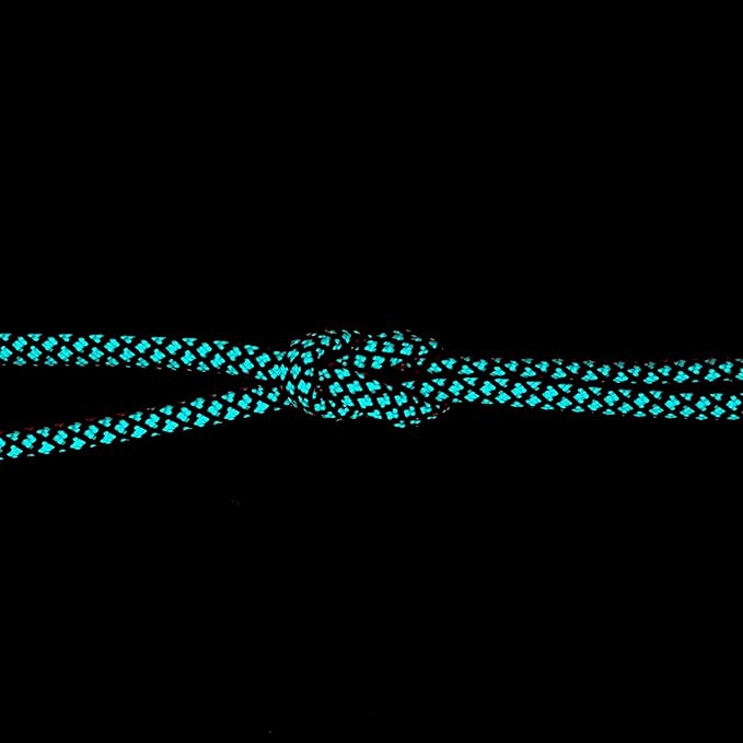 MOOCY Diamond Pattern Paracord 550 Blue Black,5/32 in x 164 ft (4mm x 50m),7 Inner Strands/Parachute Cord,Nylon Type III Paracord,Ideal Nylon String for Survival & Camping Gear