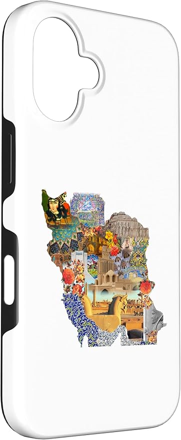 Map of Persian Empire, Iran Map Case for iPhone 16