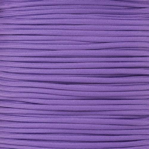 Paracord Planet | Type II Commercial Grade 425 Paracord – 425 LB Tensile Strength W/ 3mm Diameter (Purple, 100 FT)