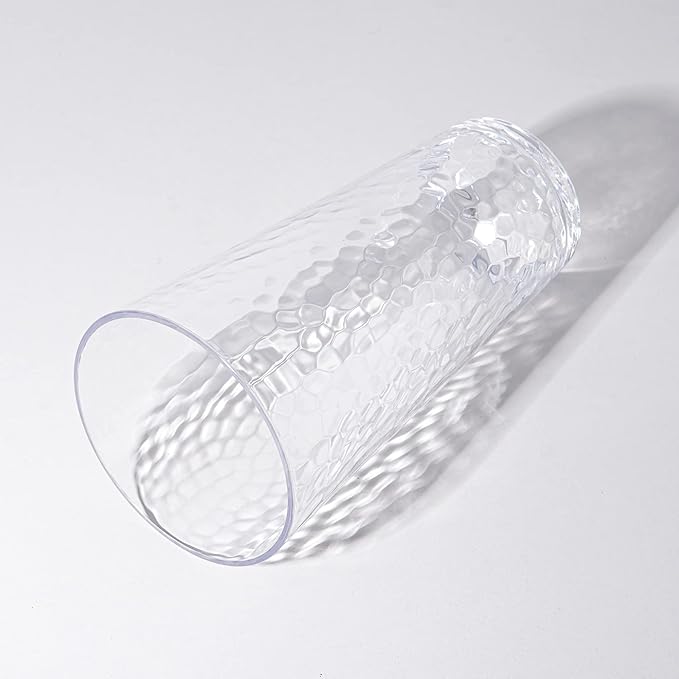 26-ounce Acrylic Highball Glasses Plastic Tumbler Larger Drinking Glasses, set of 6 Clear