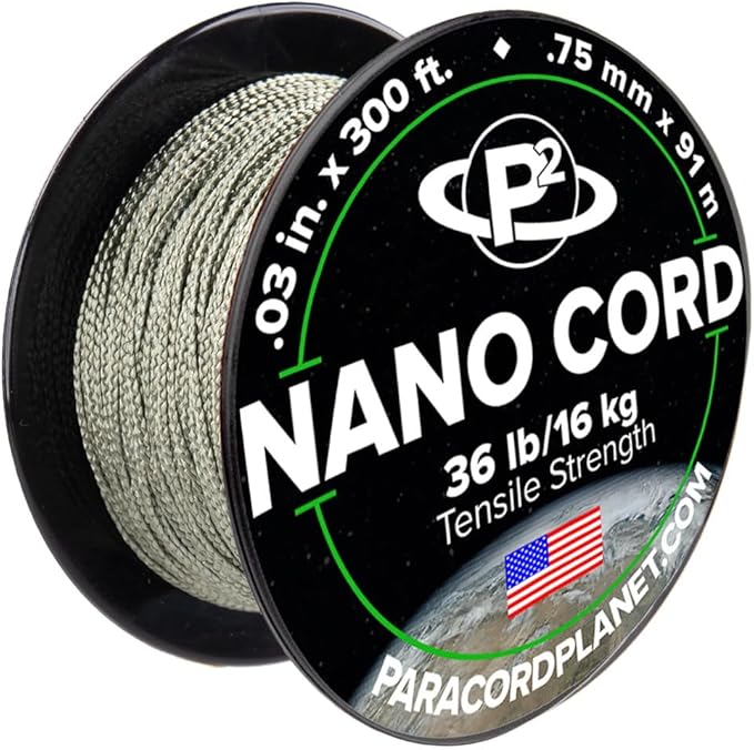Paracord Planet Nano Cord –Lightweight Nylon Nano Paracord – Great for Arts & Crafts, Home Décor, Camping and More!
