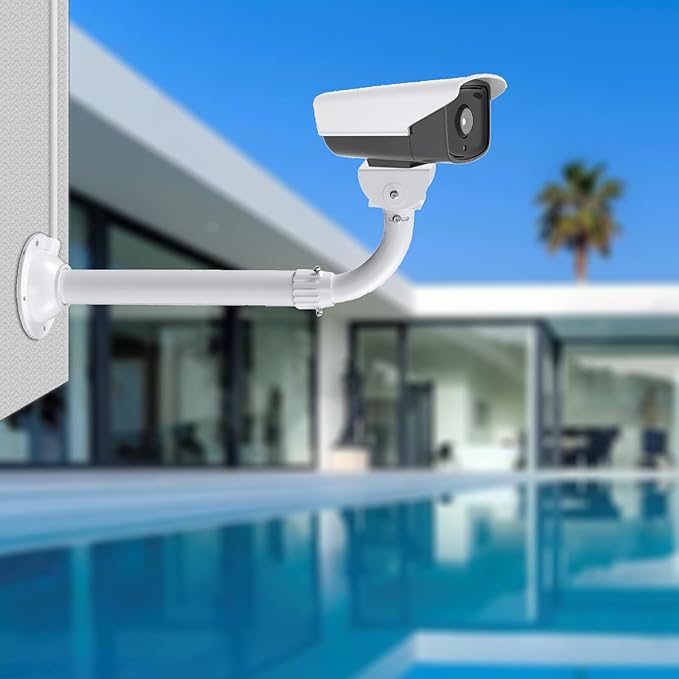 WiTi CCTV Security Camera Mount Bracket, 40CM-60CM Adjustable Wall and Ceiling Mount Bracket for CCTV IP Camera,Metal Pole Mount