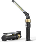 HOTLIGH Rechaegeable Work Light, 5000mAh Magnetic Flashlight with 360° Rotate Foldable Design, 1200 Lumens Led Work Light, Mechanic Light for Car Repairing/Emergency