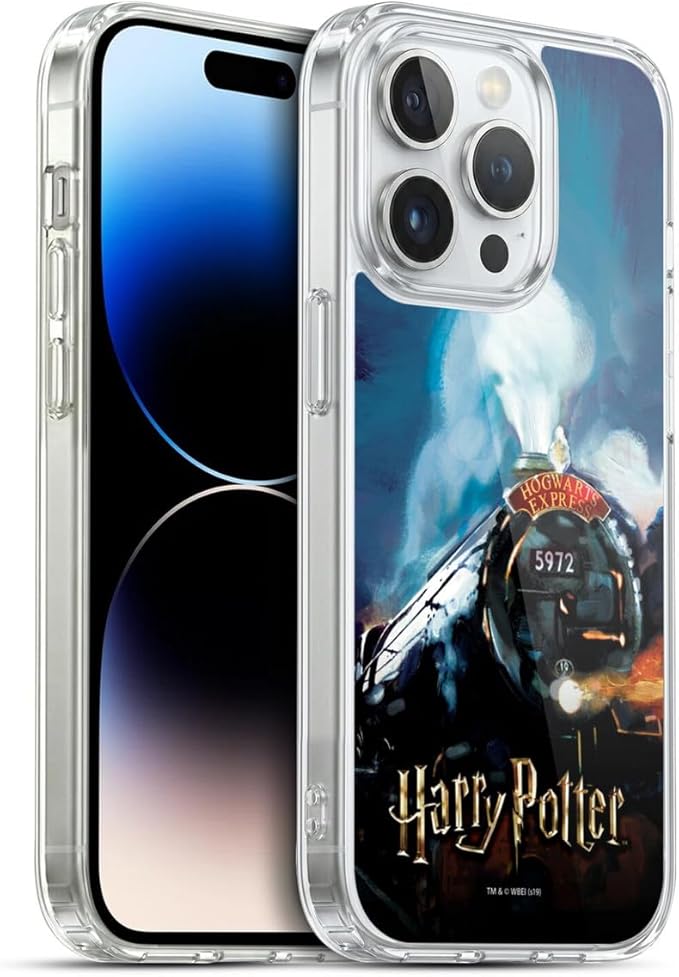 Head Case Designs Officially Licensed Harry Potter Hogwarts Express Prisoner of Azkaban II Gel Case [Military Grade Protection] Compatible with Apple iPhone 14 Pro and Compatible with MagSafe