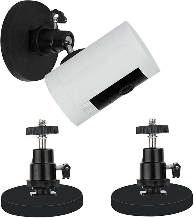 TEKCAM Magnetic Camera Mount Compatible with Outdoor Cam Plus(new-est Model), Stick up Cam Battery(2nd, 3nd), Indoor Outdoor Camera Magnetic Mount, Rubber Coated Base Magnets, 2Pack