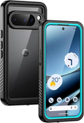 Lanhiem Pixel 10 Pro Case, IP68 Waterproof Dustproof Case with Built-in Screen Protector, Rugged Full Body Shockproof Protective Clear Cover for Google Pixel 10 Pro 6.3 Inch, Blue
