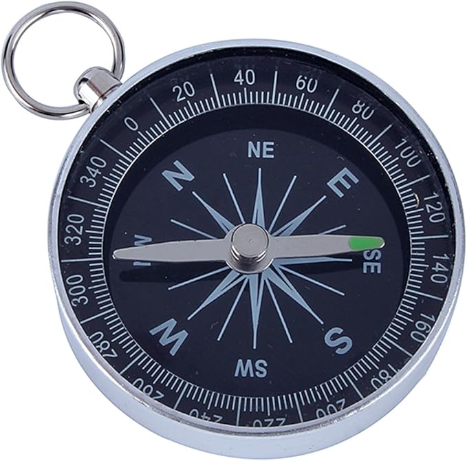 Camping Pocket Compass, Portable Survival Sports Navigation Compass for Camping Hiking Compass for Kids Car Compass