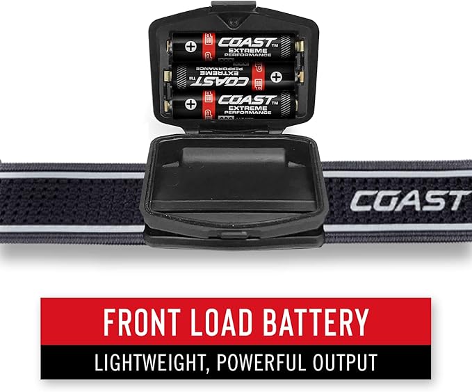 Coast® FL75 700 Lumen Dual Color Twist Focus™ LED Headlamp, Black