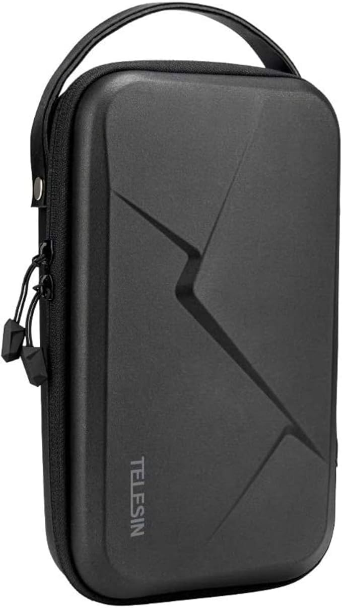 TELESIN Carry Case Waterproof Hard Carrying Bag for GoPro Max Hero 13 12 11 10 9 Insta360 X5/X4/X3 Ace Pro 2 Go Ultra DJI Osmo Action 6/5pro/4/Pocket 4 3/Nano EDC Tech Pouch Camera Accessories