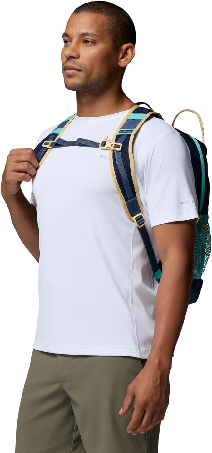 Columbia Unisex Echo Mountain 25L Backpack, Dark Mountain/Coll Navy/Sand Dune, One Size