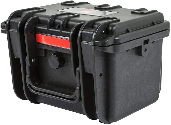 Pure Outdoor by Monoprice Weatherproof Hard Case with Customizable Foam, Shockproof, Lightweight, 8 x 7 x 6 in
